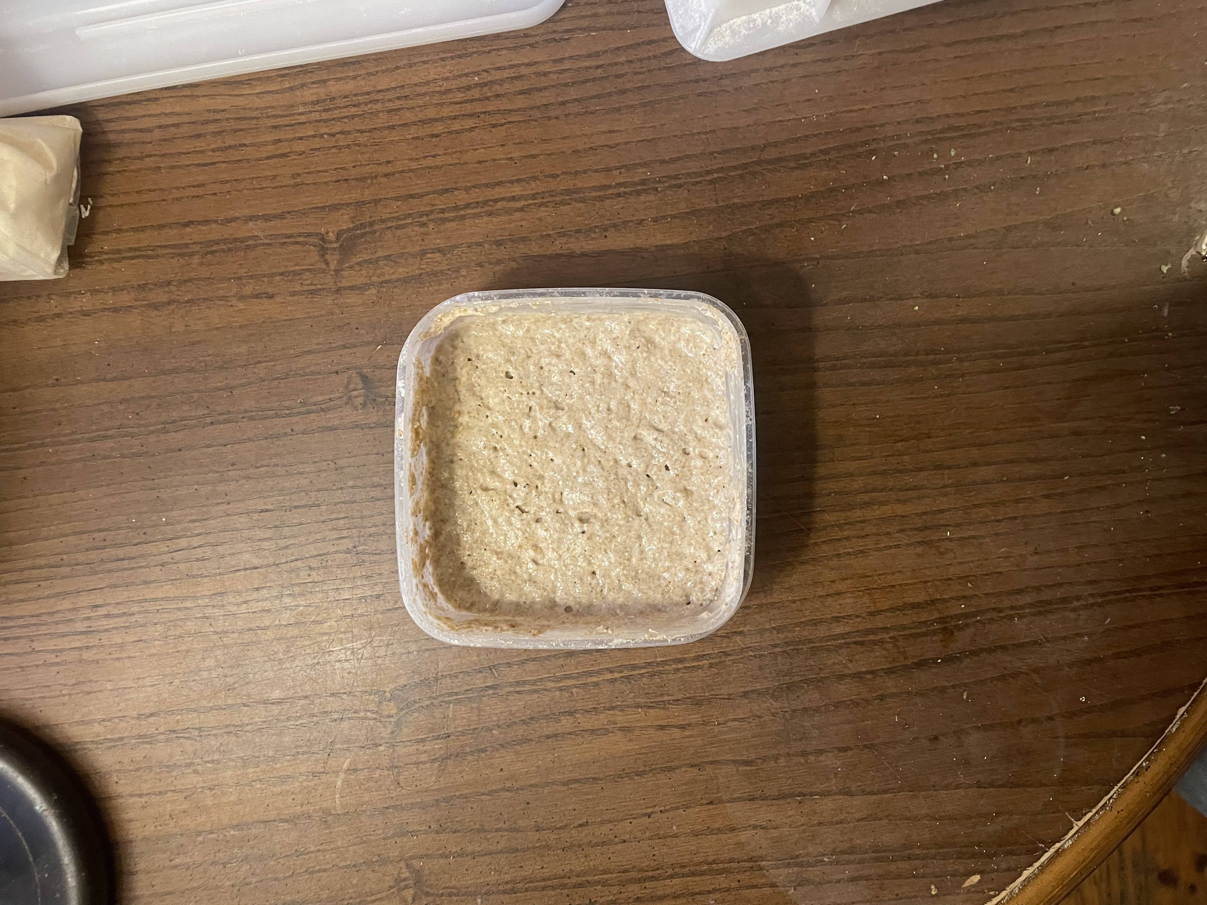 Adding wholegrain flour to the starter